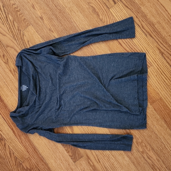 Mossimo gray cowl neck long sleeve tee - Picture 1 of 3